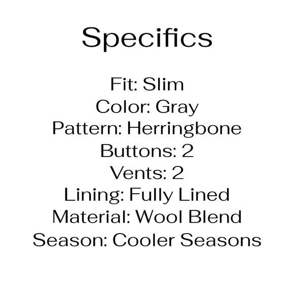 J. Crew 40L Gray HB 2-Button Sport Coat Blazer Jacket T010 - Picture 4 of 11